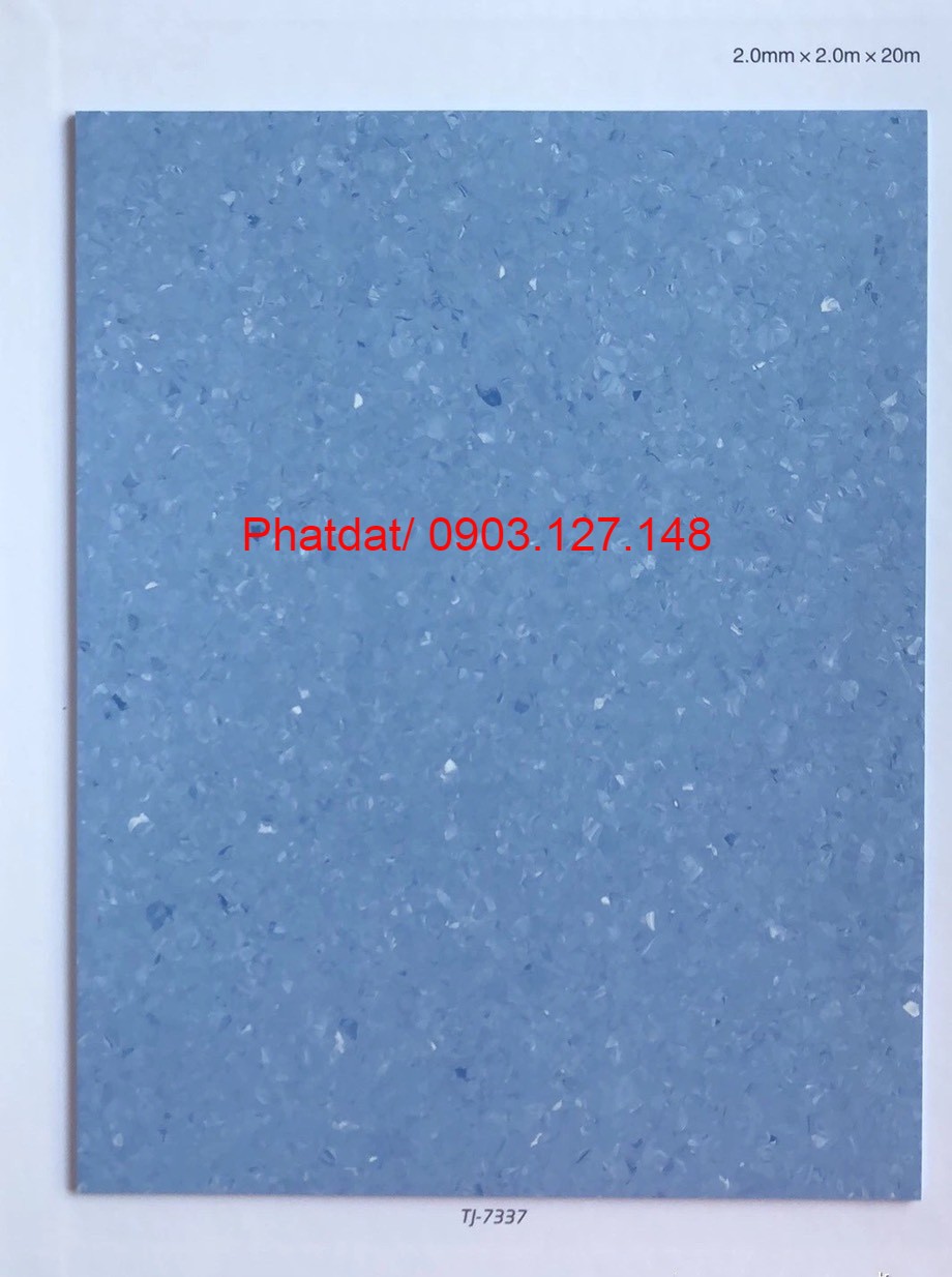 sàn vinyl kháng khuẩn màu xanh TJ-7337