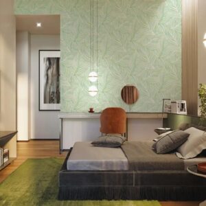 Giấy Dán Tường PWJ Màu Xanh