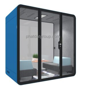 Phonebooth màu xanh blue