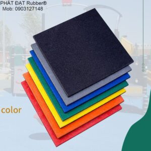 gạch cao su rubber màu sắc