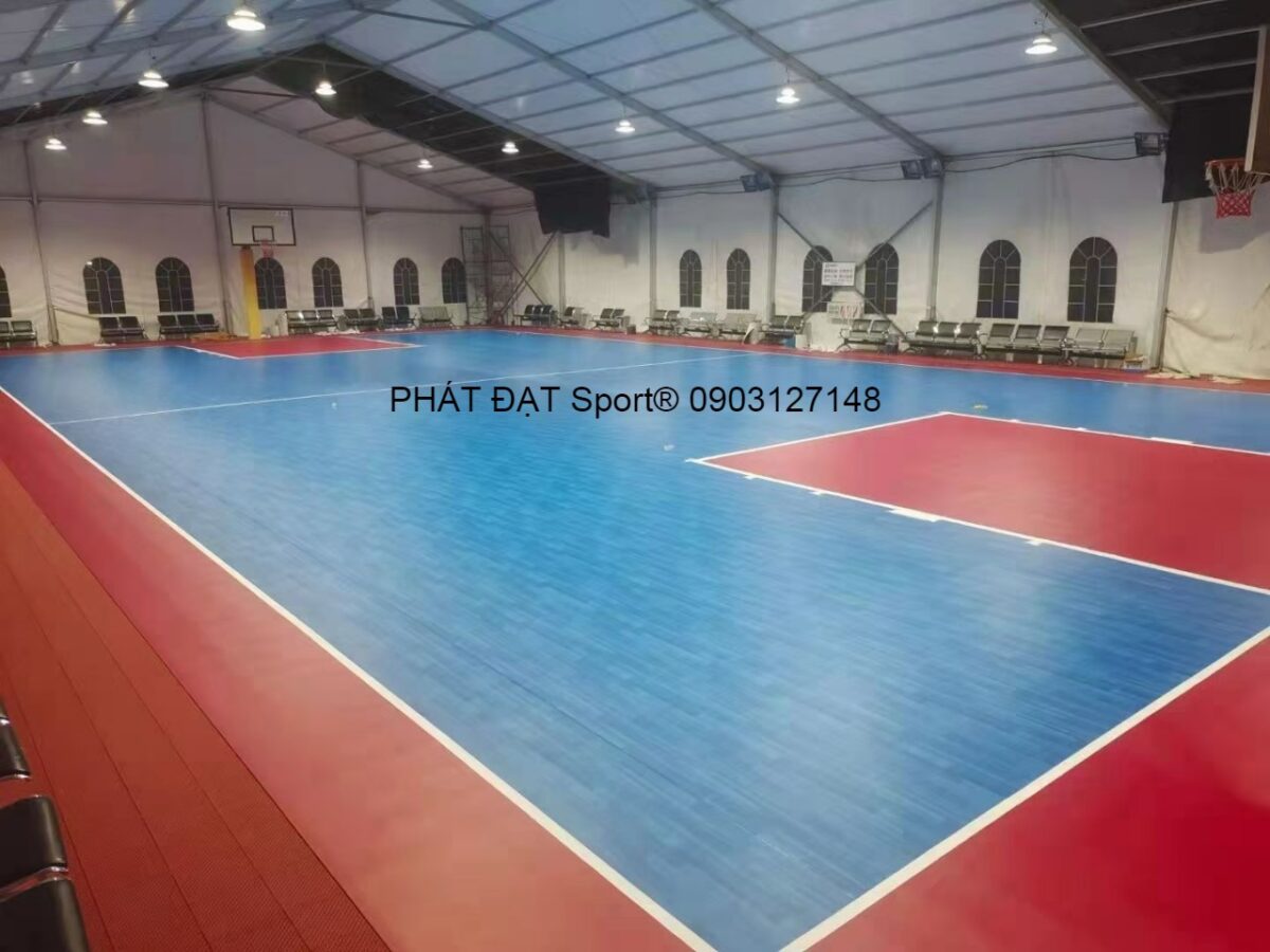 Thảm trải sân bóng rổ basketball - Ảnh 1