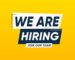 We are hiring , job announcement vector design template