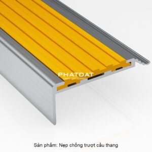 Nẹp nhôm mũi cầu thang chốt trượt
