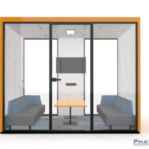 Phonebooth văn phòng màu cam