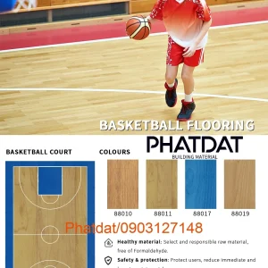 Thảm thể thao đa năng Boker vân gỗ