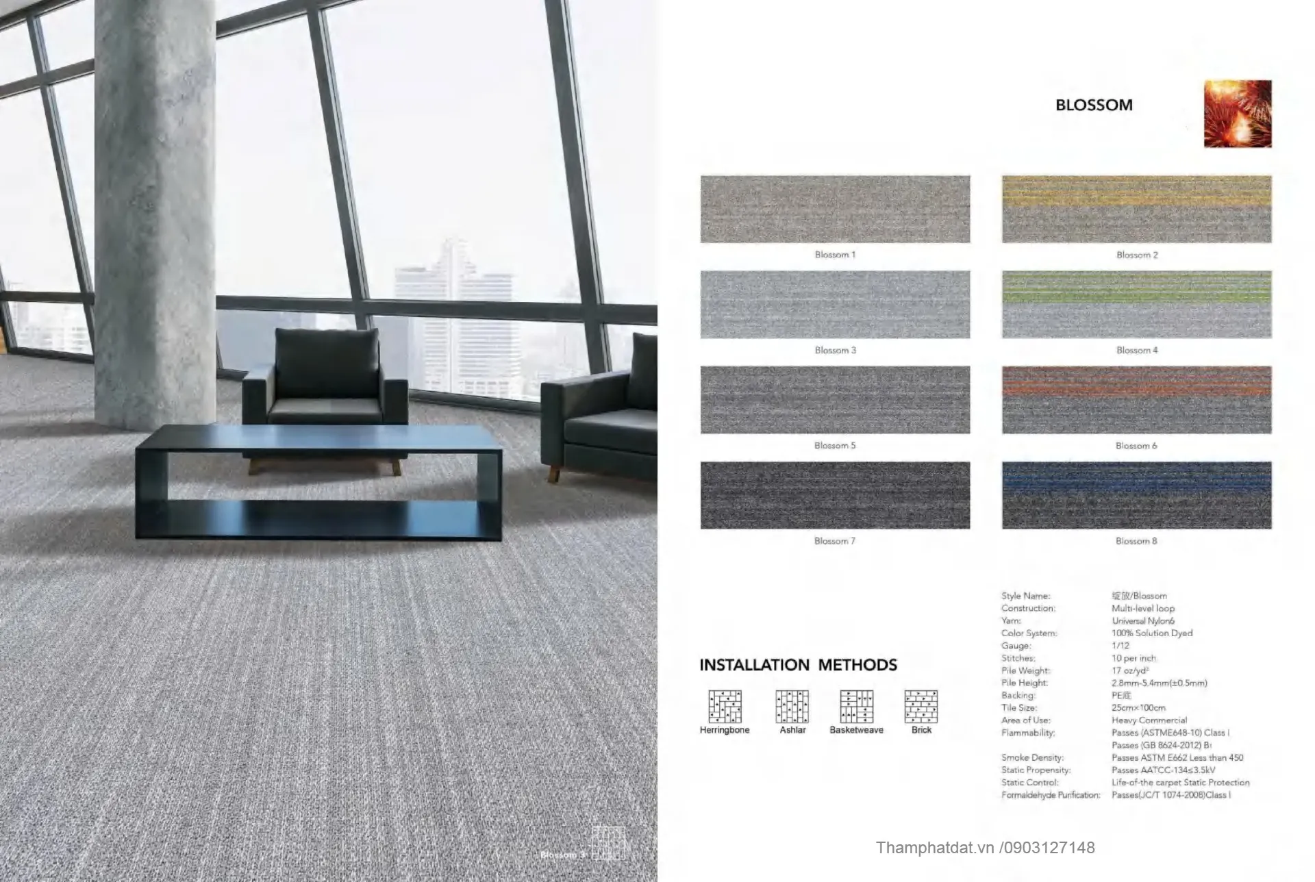 tham_trai_san_blossom_phatdat Thảm Sàn Blossom