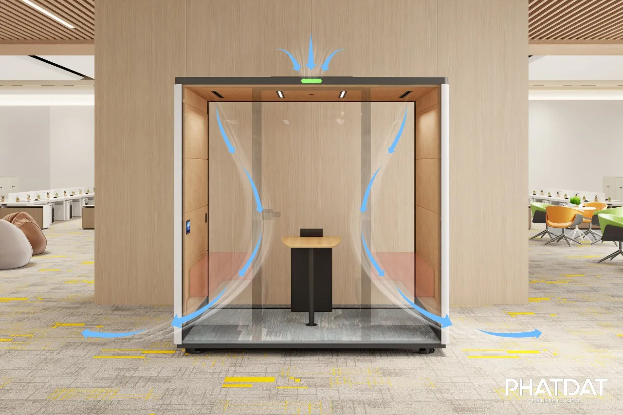 Phonebooth Elegant thời trang văn phòng. Phát Đạt Group cung cấp.