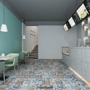 sàn vinyl gạch bông interflor