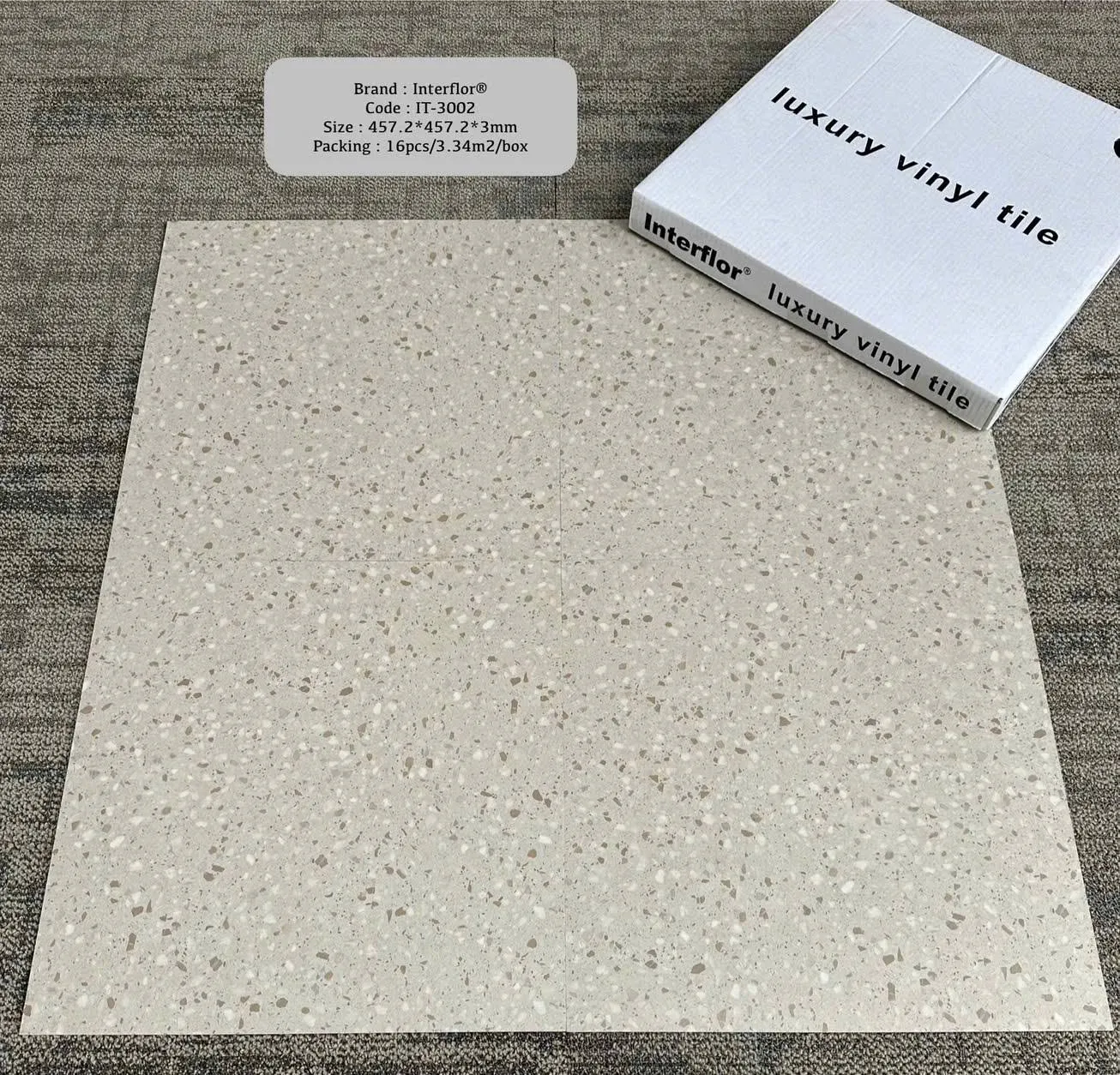 Sàn vinyl LVT terrazzo Interflor