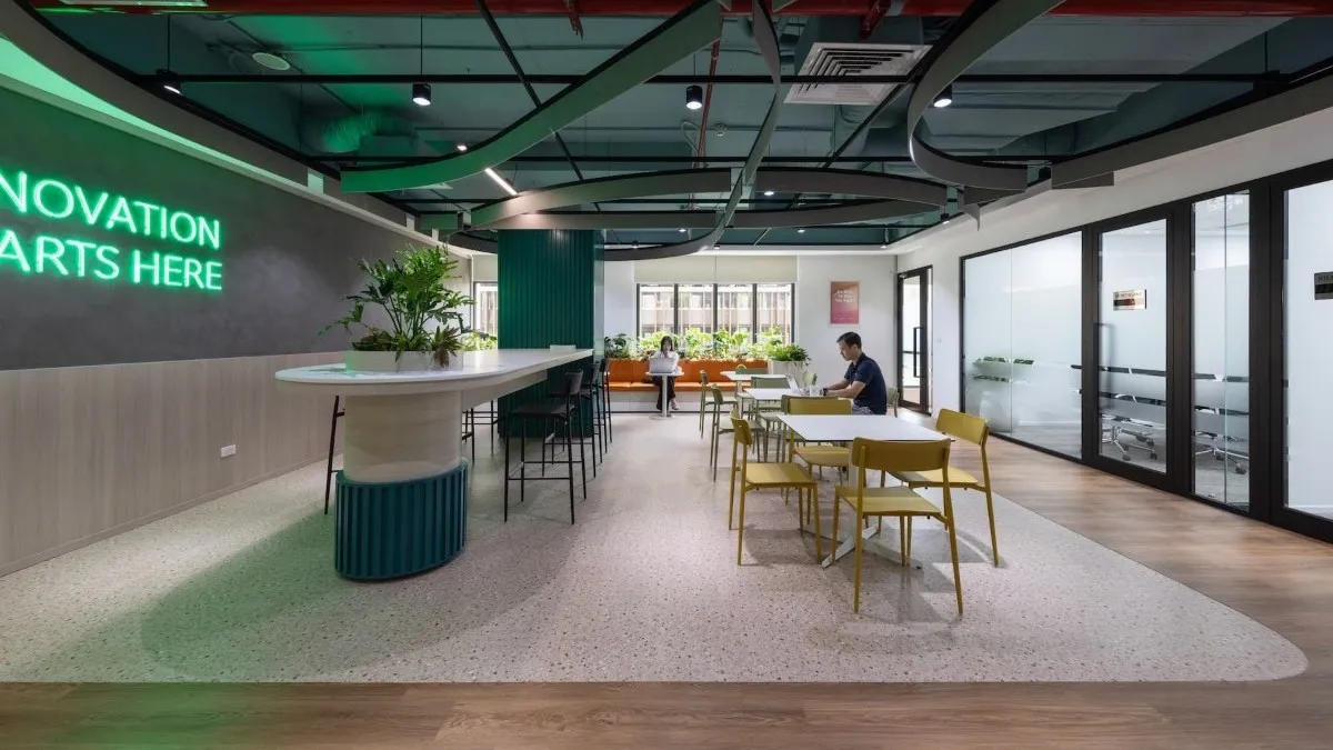 sàn nhựa vinyl văn phòng Manpower Vietnam phatdatgroup