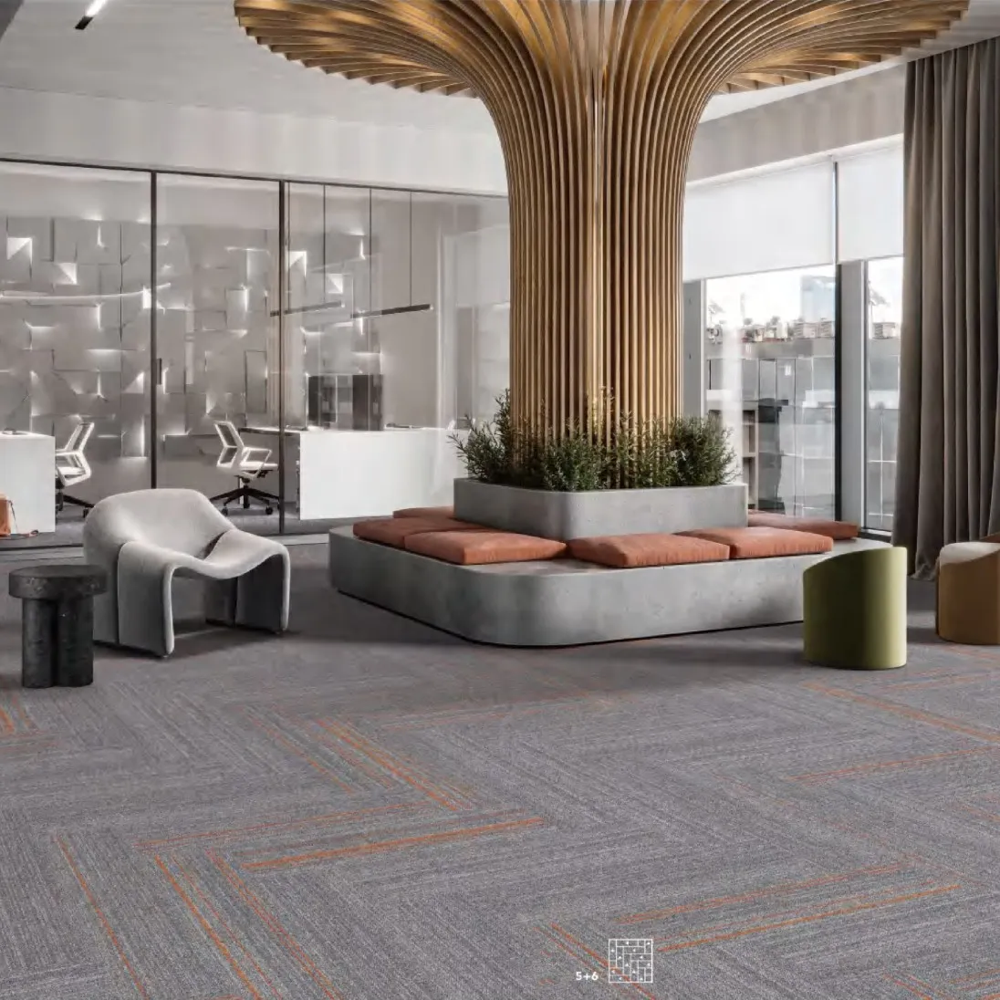 tham_gach_BLS Thảm Tấm Nylon Interflor BLS - Ảnh 2