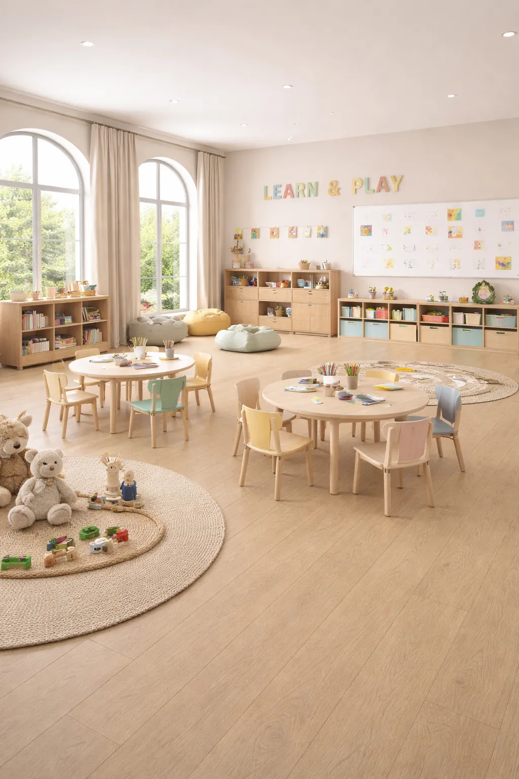 san interflor 4.5mm trường học Sàn Nhựa Vinyl LVT Natural Woodgrains 4.5mm - Ảnh 5