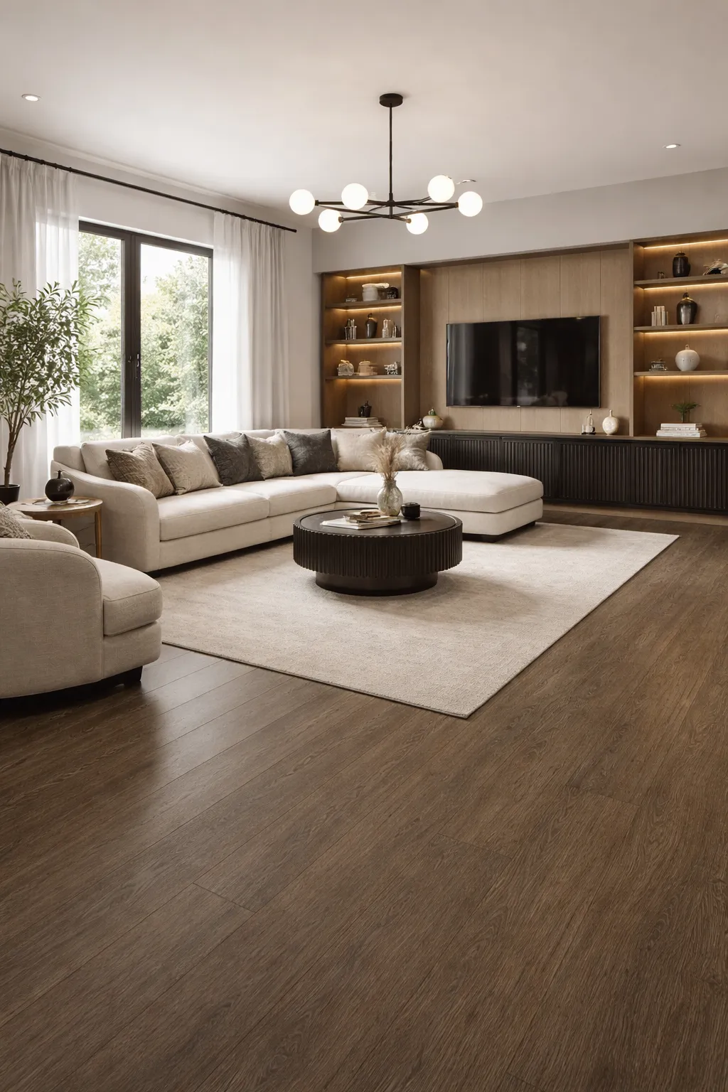 san phong khach Sàn Nhựa Vinyl LVT Natural Woodgrains 4.5mm - Ảnh 3