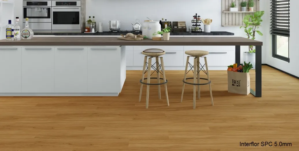 sàn nhựa spc interflor hèm khóa 5mm phát đạt group