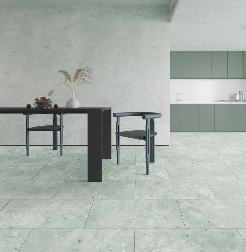 sàn nhựa hèm khóa vân đá interflor