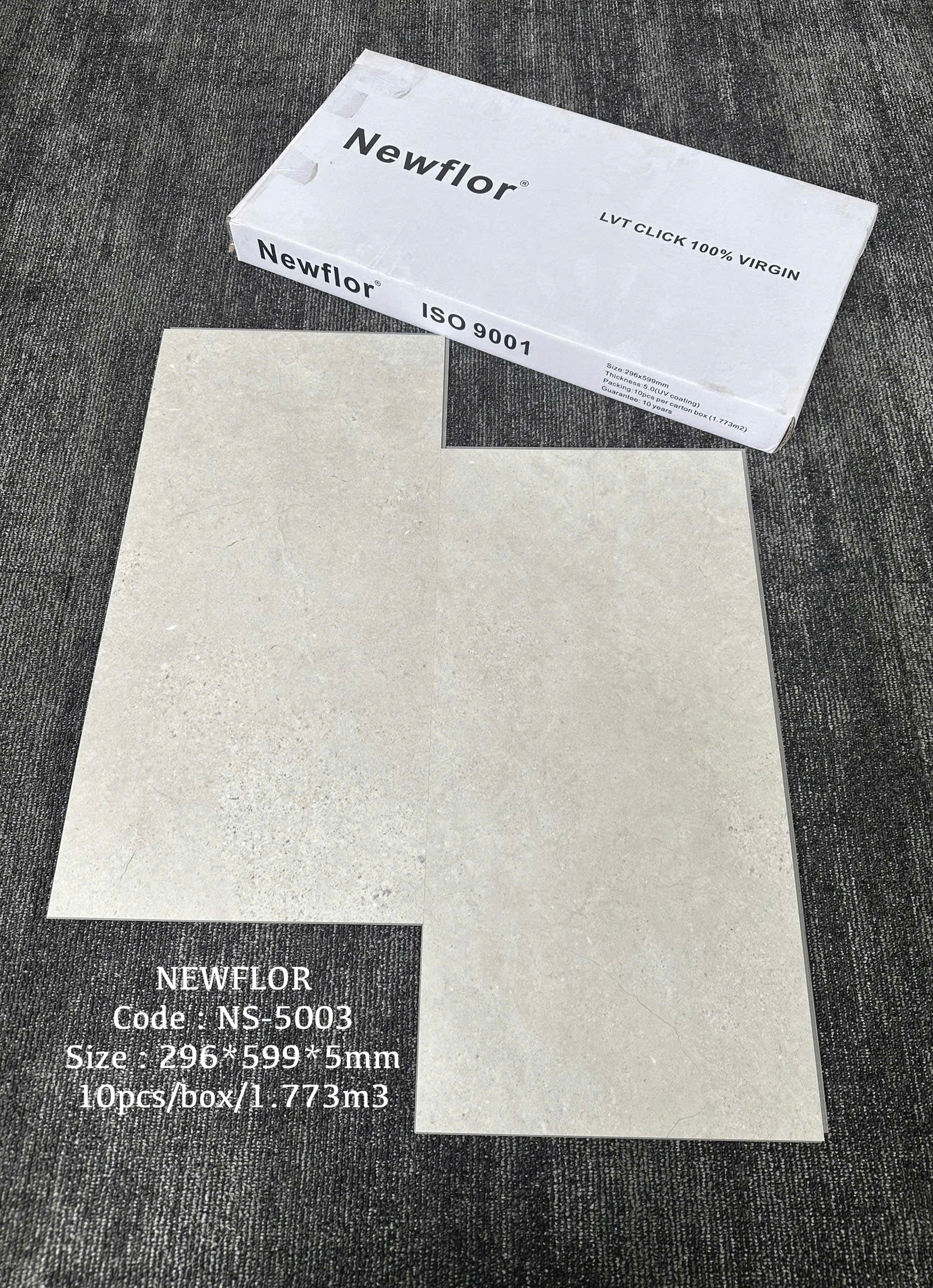Sàn vinyl hèm khóa dẻo 5li NS5003