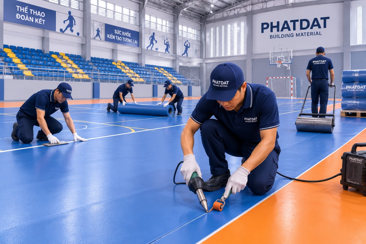 Phatdatsport-thi công thảm vinyl thể thao