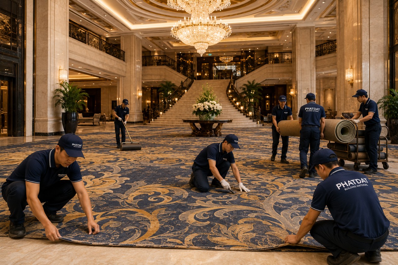 Thảm Phát Đạt thi công thảm trải sàn cao cấp