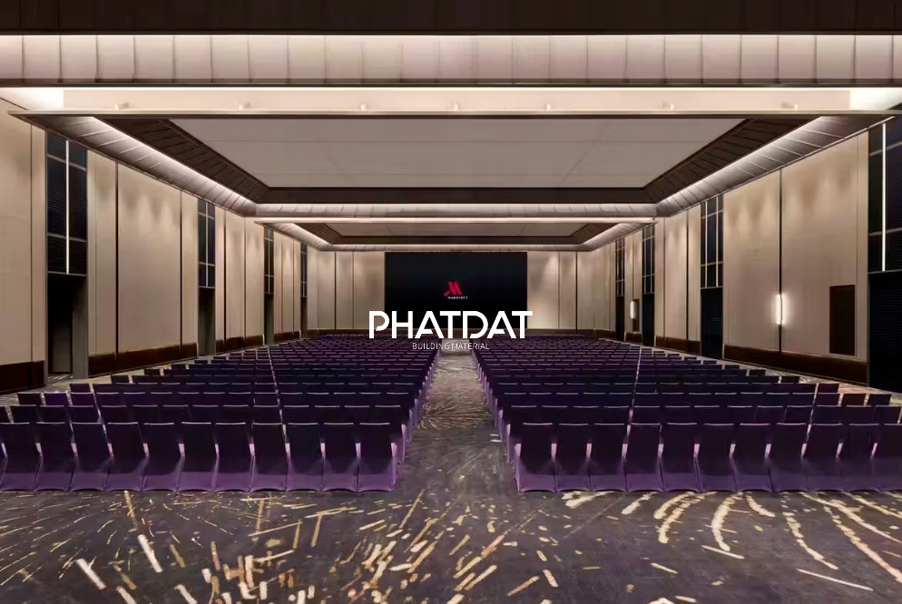 Thảm cuộn trải sàn hội trường hotel. Thảm Phát Đạt