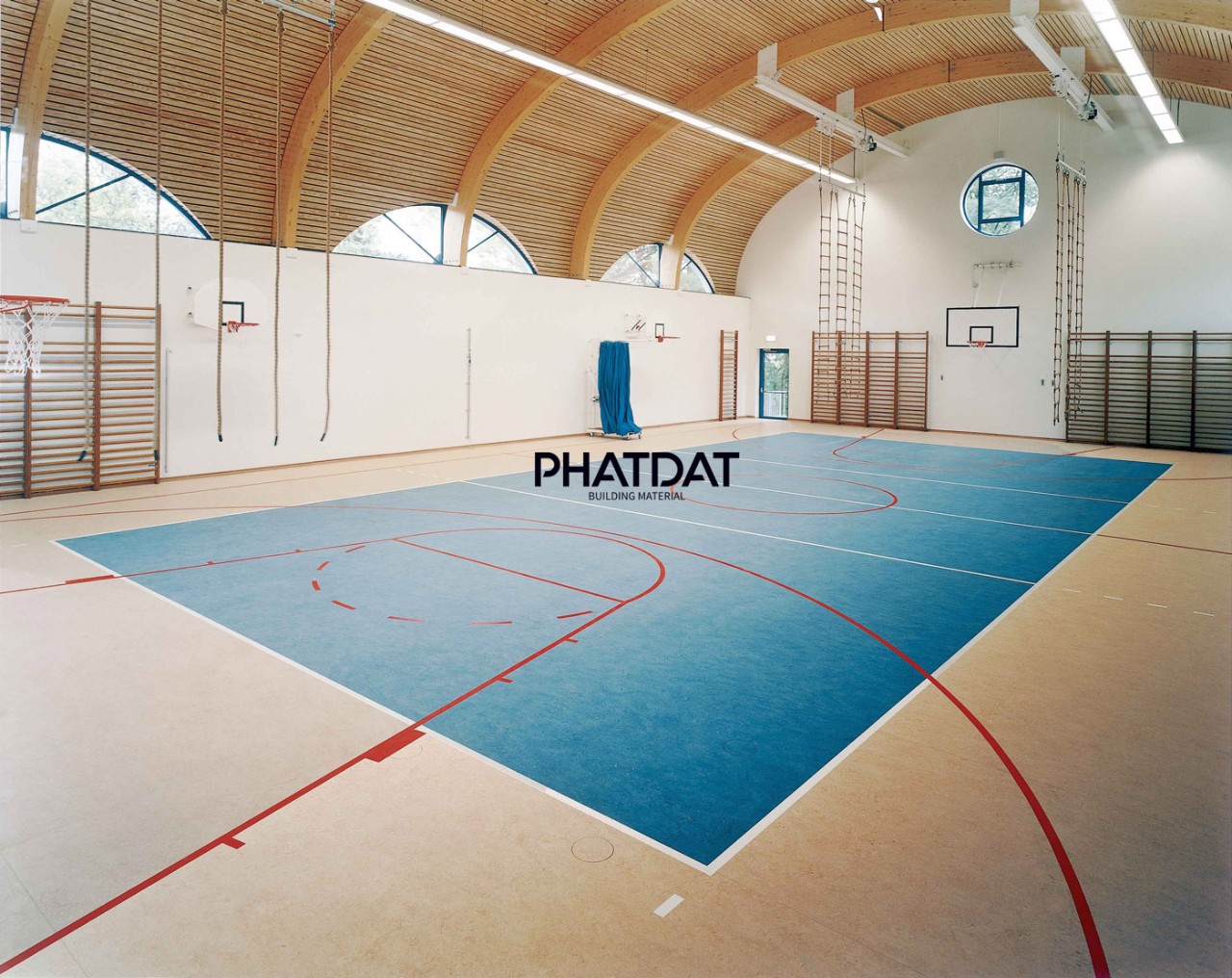 Thảm vinyl trải sân thể thao. Phatdatsport