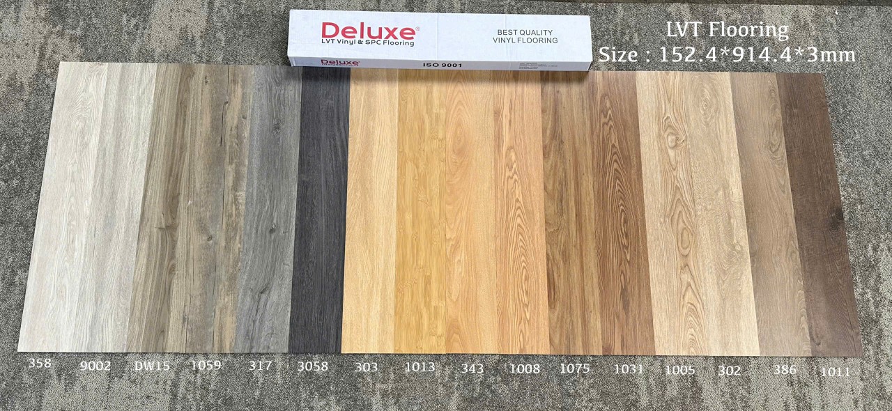 Sàn nhựa vinyl giả gỗ Deluxe 3mm