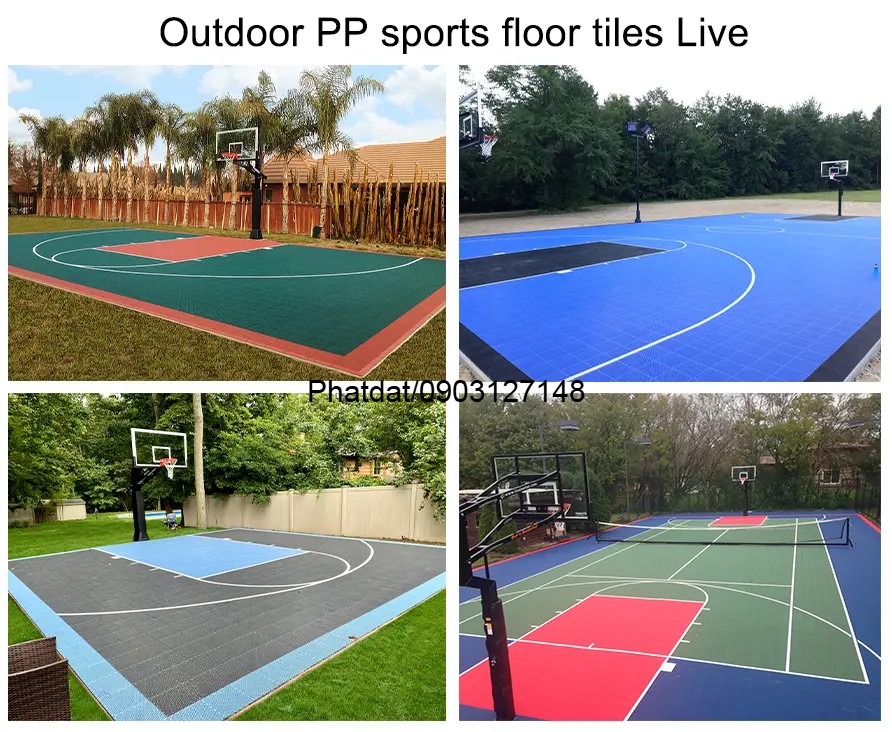 Tấm nhựa thể thao outdoor pp sport floor