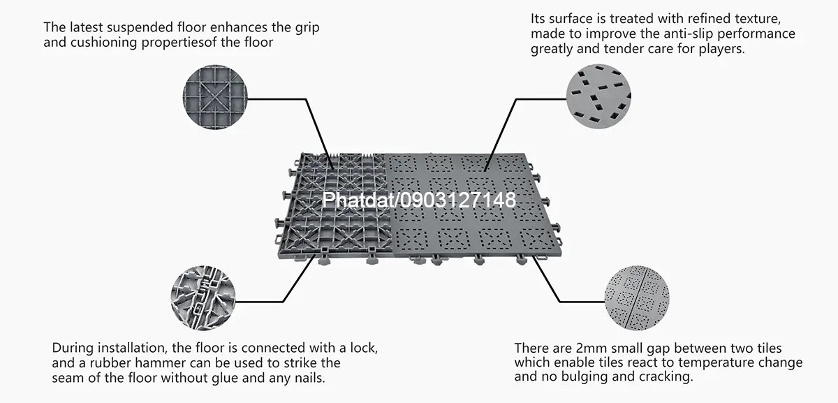 Thông số kỹ thuật tấm nhựa PP Sport